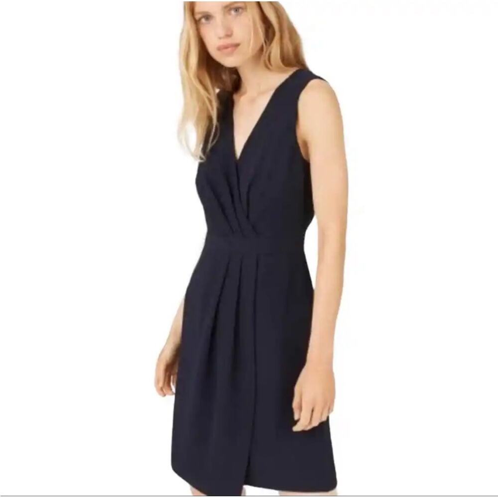 Club Monaco‎ Women's Winhona Drape Dress Size 6 Navy Blue NWT